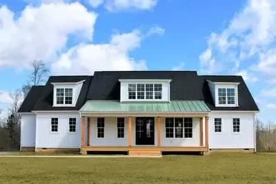 Farmhouse with Second Story Living Room