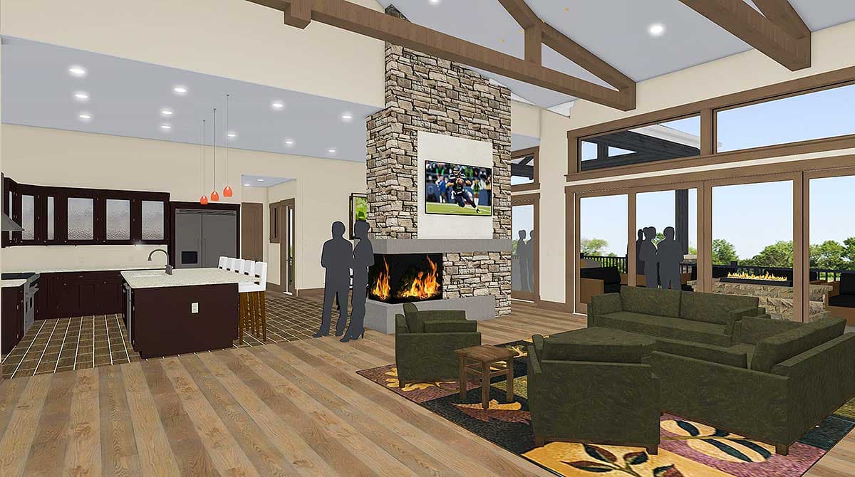 Plan 64444SC: Picturesque Farmhouse with Finished Lower Level - Image #11 - Craftsman, Farmhouse