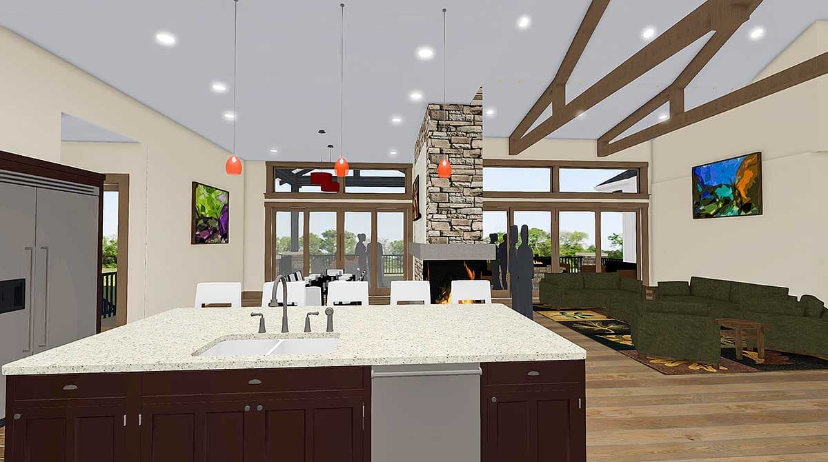 Plan 64444SC: Picturesque Farmhouse with Finished Lower Level - Image #12 - Craftsman, Farmhouse