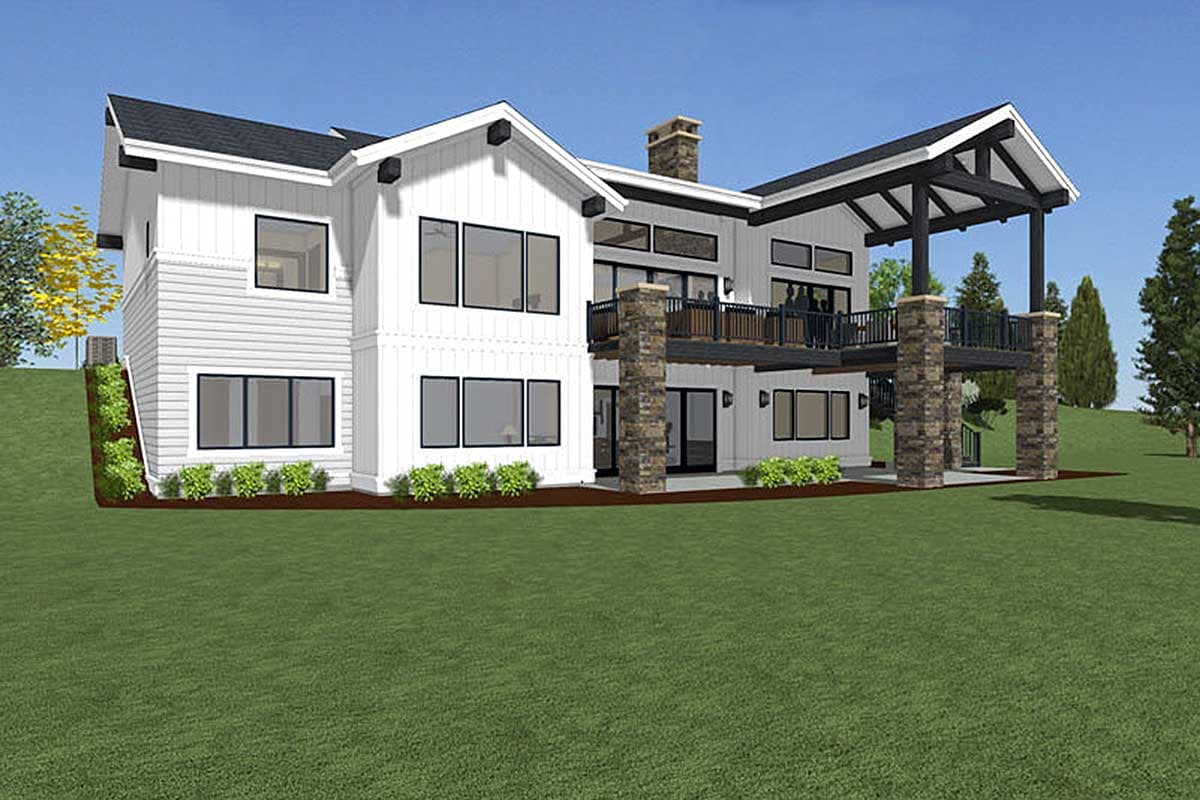 Plan 64444SC: Picturesque Farmhouse with Finished Lower Level - Image #15 - Craftsman, Farmhouse