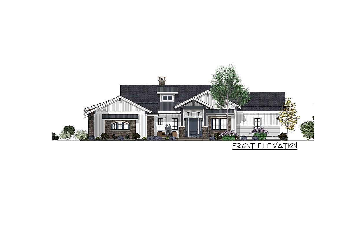 Plan 64444SC: Picturesque Farmhouse with Finished Lower Level - Image #16 - Craftsman, Farmhouse