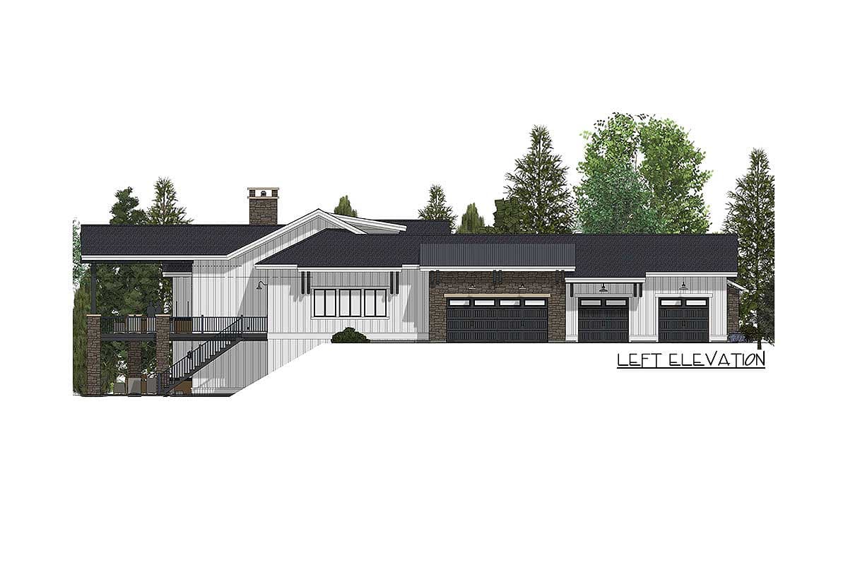 Plan 64444SC: Picturesque Farmhouse with Finished Lower Level - Image #17 - Craftsman, Farmhouse