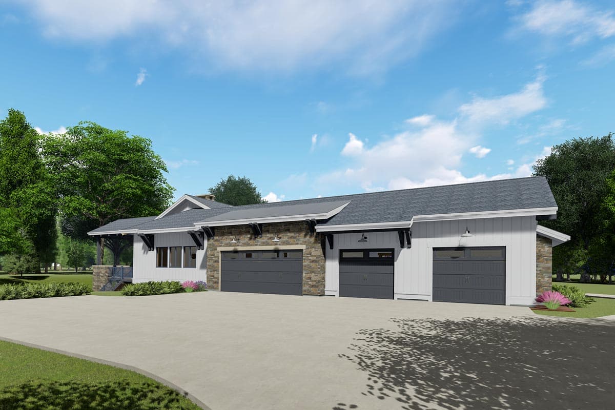 Plan 64444SC: Picturesque Farmhouse with Finished Lower Level - Image #10 - Craftsman, Farmhouse