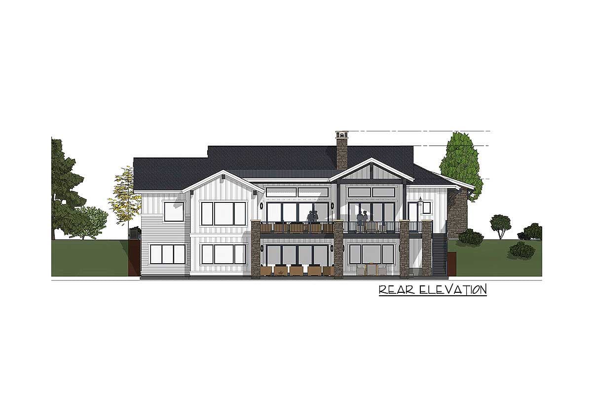 Plan 64444SC: Picturesque Farmhouse with Finished Lower Level - Image #18 - Craftsman, Farmhouse