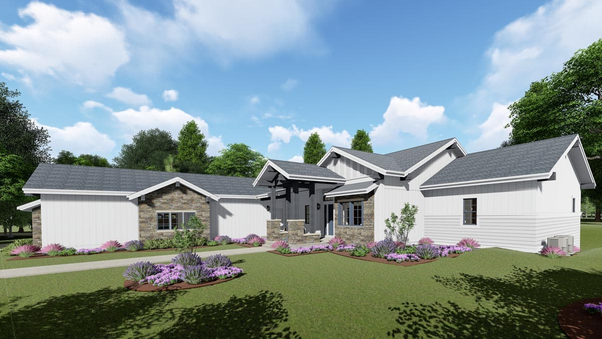Plan 64444SC: Picturesque Farmhouse with Finished Lower Level - Image #8 - Craftsman, Farmhouse