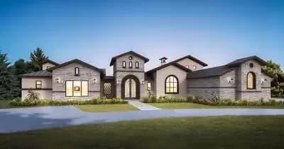 Hill Country Home Plan with Outdoor Entertaining Space in Back