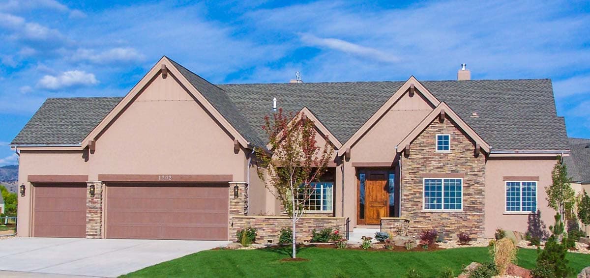 Plan 64445SC: One House Plan - Your Choice of Exteriors - Image #4 - Craftsman, European, French Country, Traditional