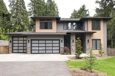 Modern House Plan with Two-Story Ceilings
