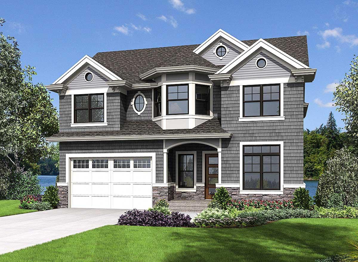 Plan 23700JD: Compact Shingle Style House Plan - Image #25 - New American, Shingle, Traditional