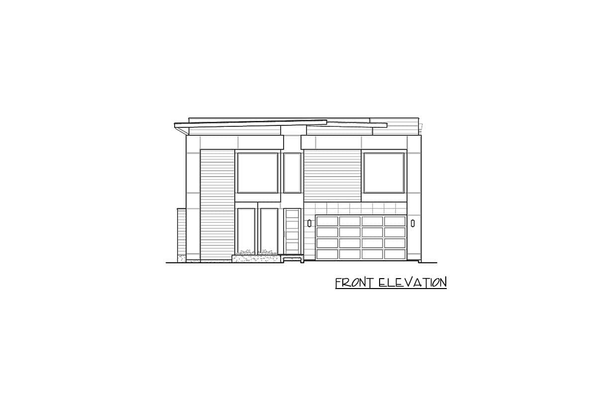 Plan 23703JD: Narrow Lot Modern House Plan - Image #44 - Contemporary, Modern, Northwest