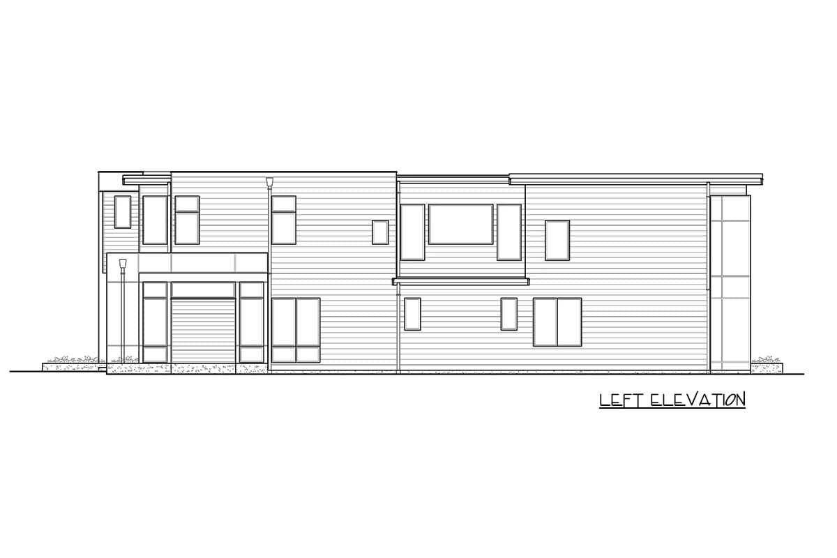 Plan 23703JD: Narrow Lot Modern House Plan - Image #45 - Contemporary, Modern, Northwest