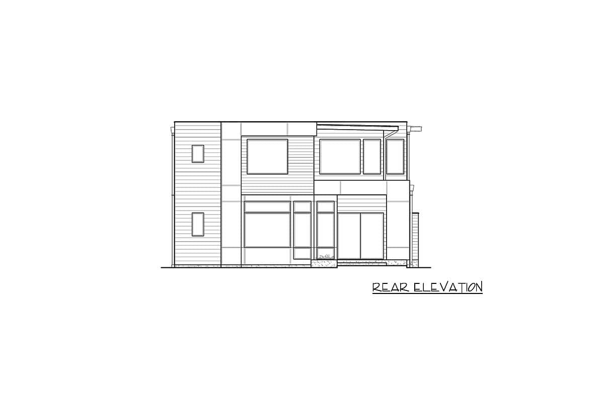 Plan 23703JD: Narrow Lot Modern House Plan - Image #46 - Contemporary, Modern, Northwest