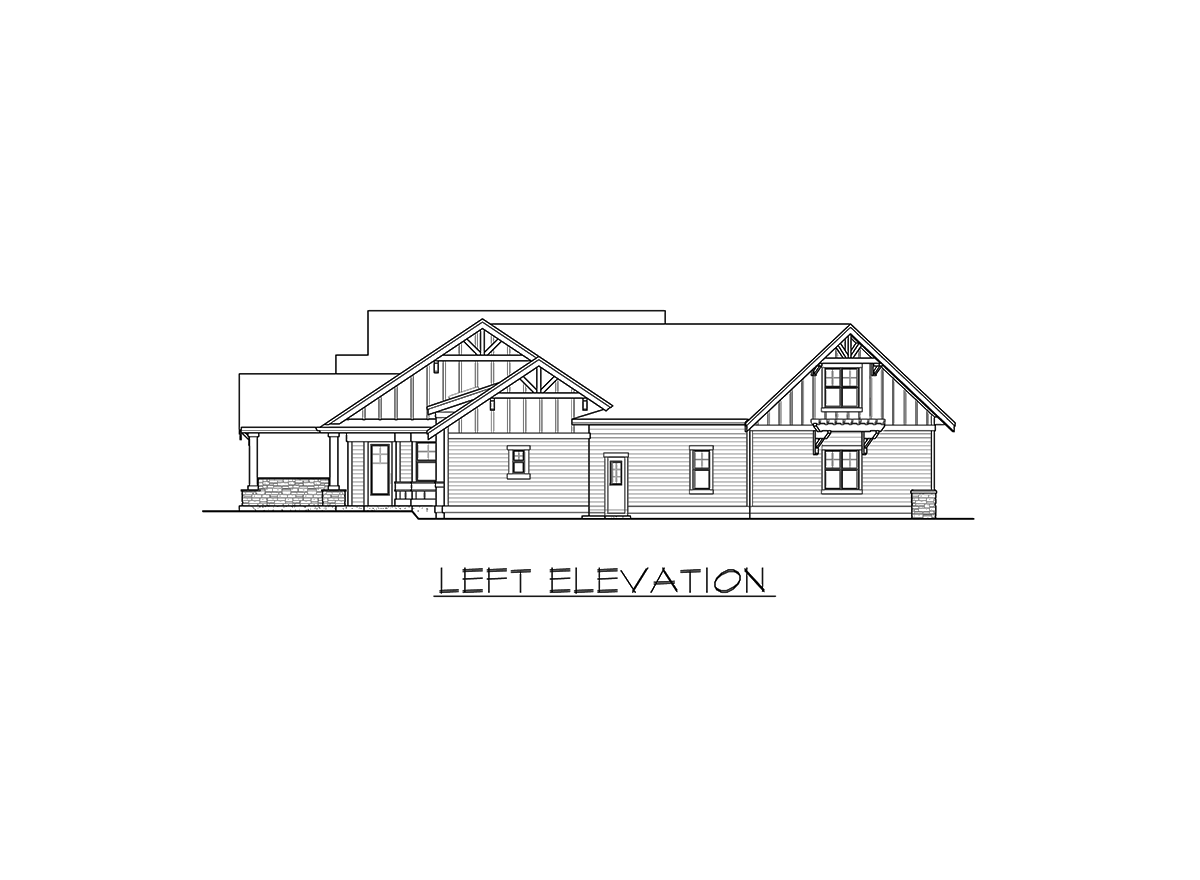 Plan 23706JD: Mountain Craftsman Home Plan with Bonus Room and Optional Exterior - 4550 Sq Ft - Image #34 - Craftsman, Mountain, Northwest, Ranch