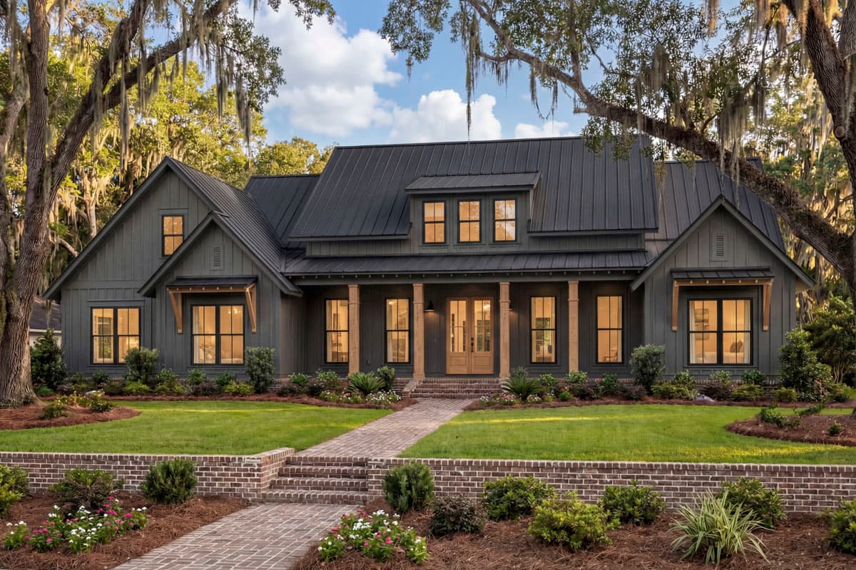 Plan 51770HZ: Open-Concept Farmhouse with Bonus Over Garage - Image #5 - Cottage, Country, Farmhouse, Modern Farmhouse, New American, Ranch, Traditional