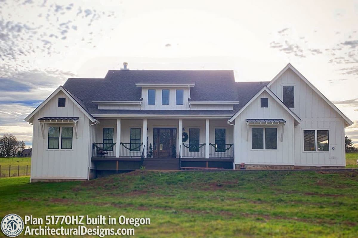 Plan 51770HZ: Open-Concept Farmhouse with Bonus Over Garage - Image #14 - Cottage, Country, Farmhouse, Modern Farmhouse, New American, Ranch, Traditional