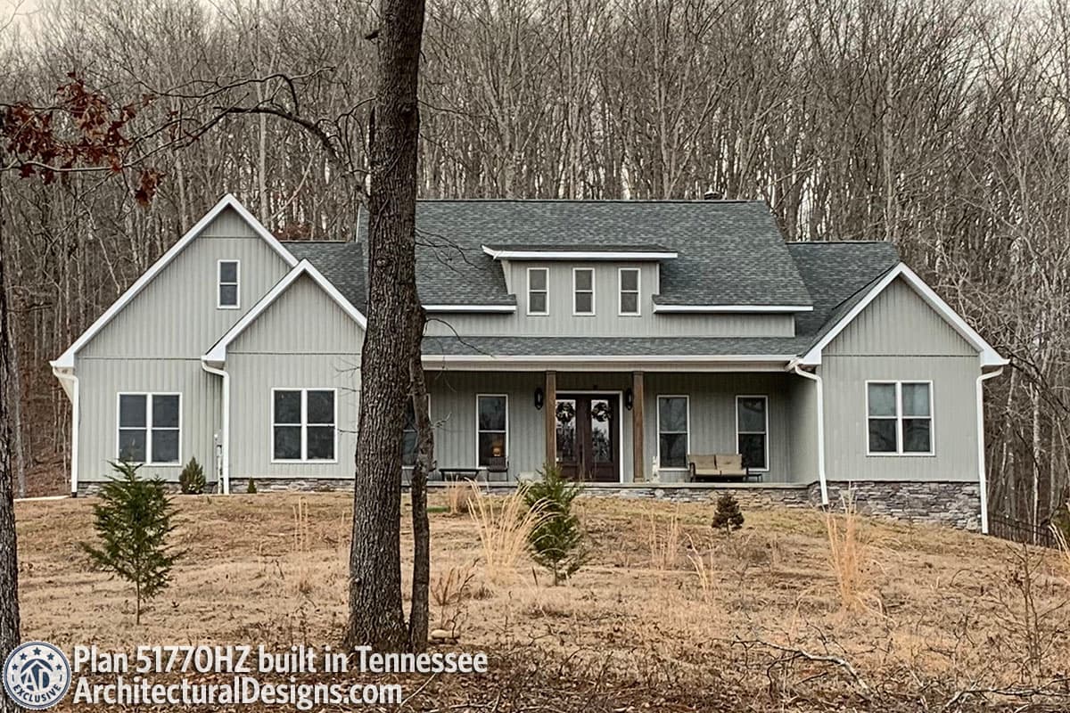 Plan 51770HZ: Open-Concept Farmhouse with Bonus Over Garage - Image #15 - Cottage, Country, Farmhouse, Modern Farmhouse, New American, Ranch, Traditional