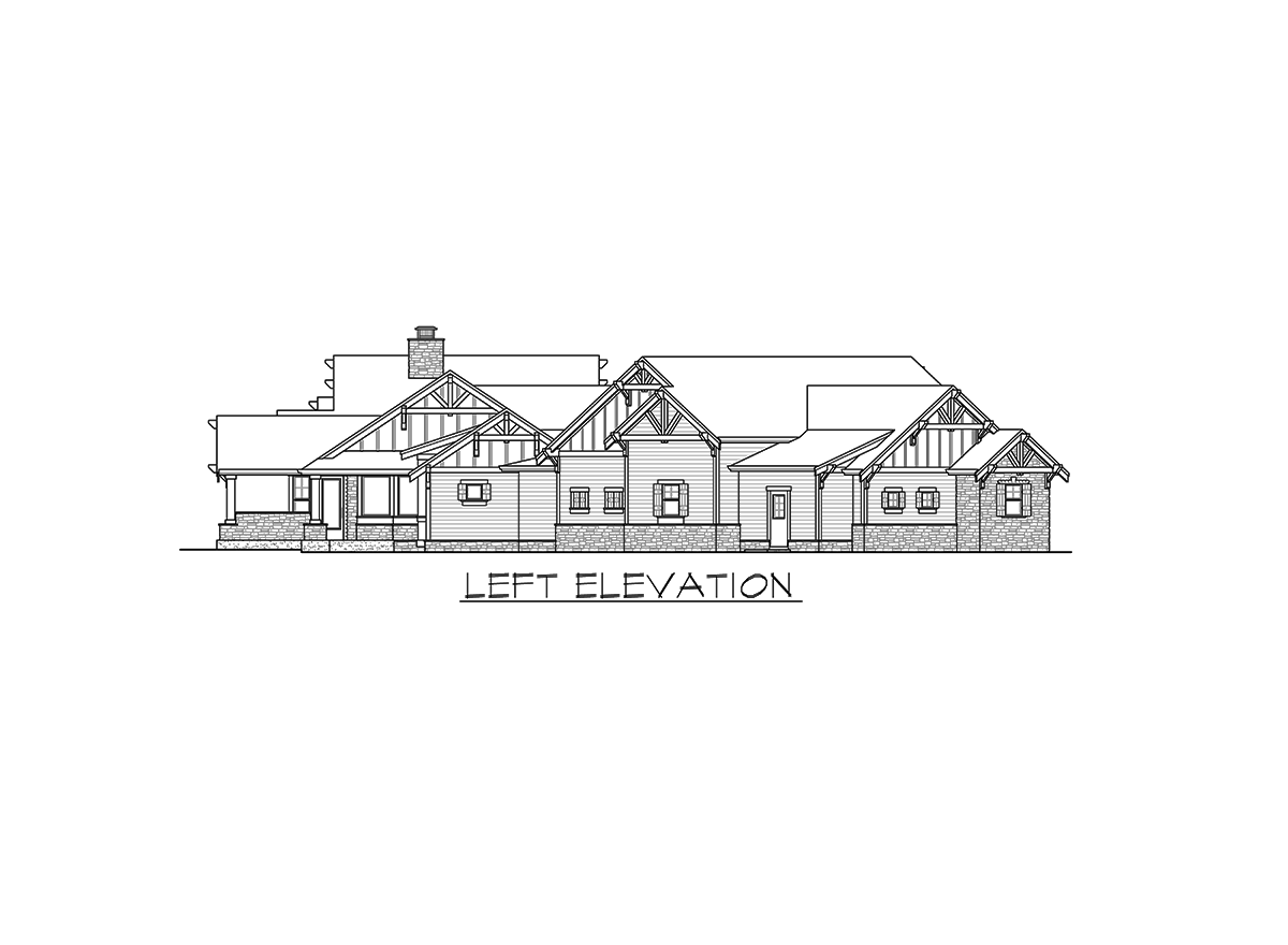Plan 23707JD: Mountain Ranch Home Plan with RV Garage - 3270 Sq Ft - Image #25 - Craftsman, Mountain, Northwest, Ranch
