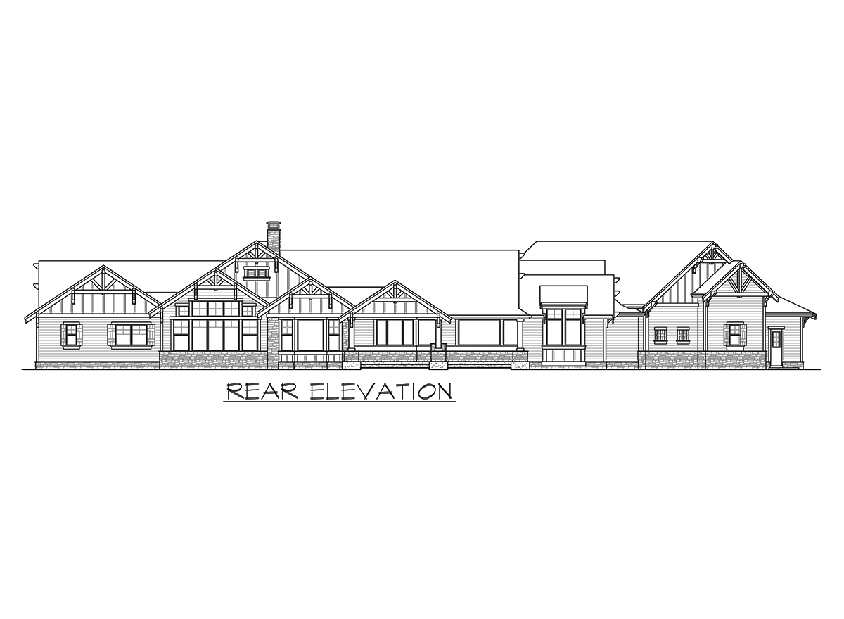 Plan 23707JD: Mountain Ranch Home Plan with RV Garage - 3270 Sq Ft - Image #26 - Craftsman, Mountain, Northwest, Ranch