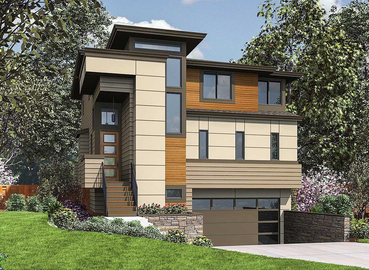 Plan 23709JD: Contemporary House Plan for a Sloping Lot - 2861 Sq Ft - Image #25 - Contemporary, Modern, Northwest