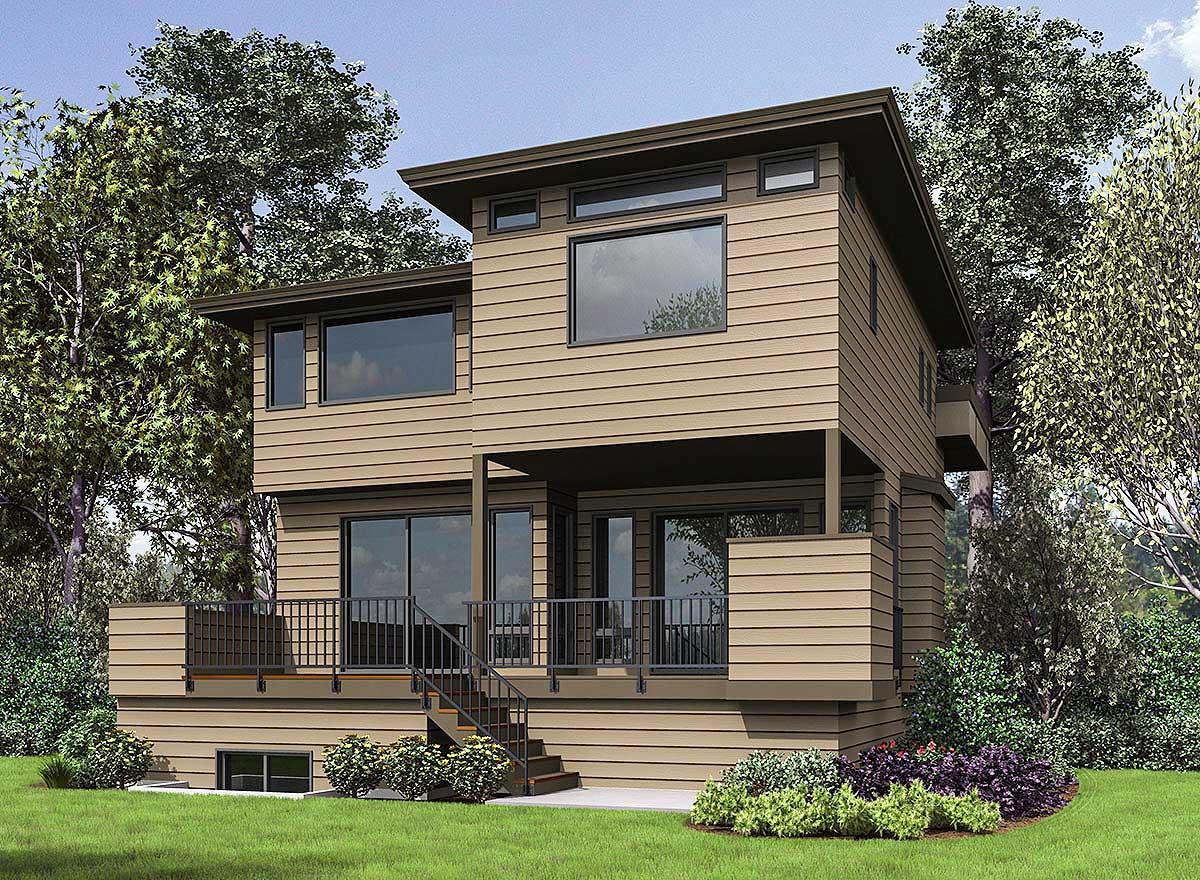 Plan 23709JD: Contemporary House Plan for a Sloping Lot - 2861 Sq Ft - Image #27 - Contemporary, Modern, Northwest