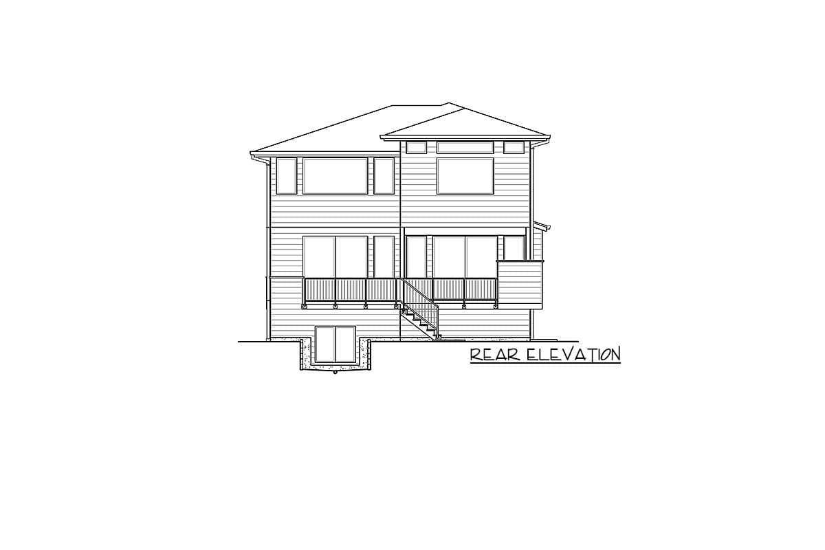 Plan 23709JD: Contemporary House Plan for a Sloping Lot - 2861 Sq Ft - Image #30 - Contemporary, Modern, Northwest