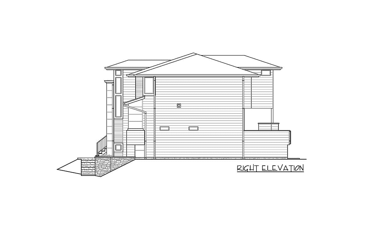 Plan 23709JD: Contemporary House Plan for a Sloping Lot - 2861 Sq Ft - Image #31 - Contemporary, Modern, Northwest