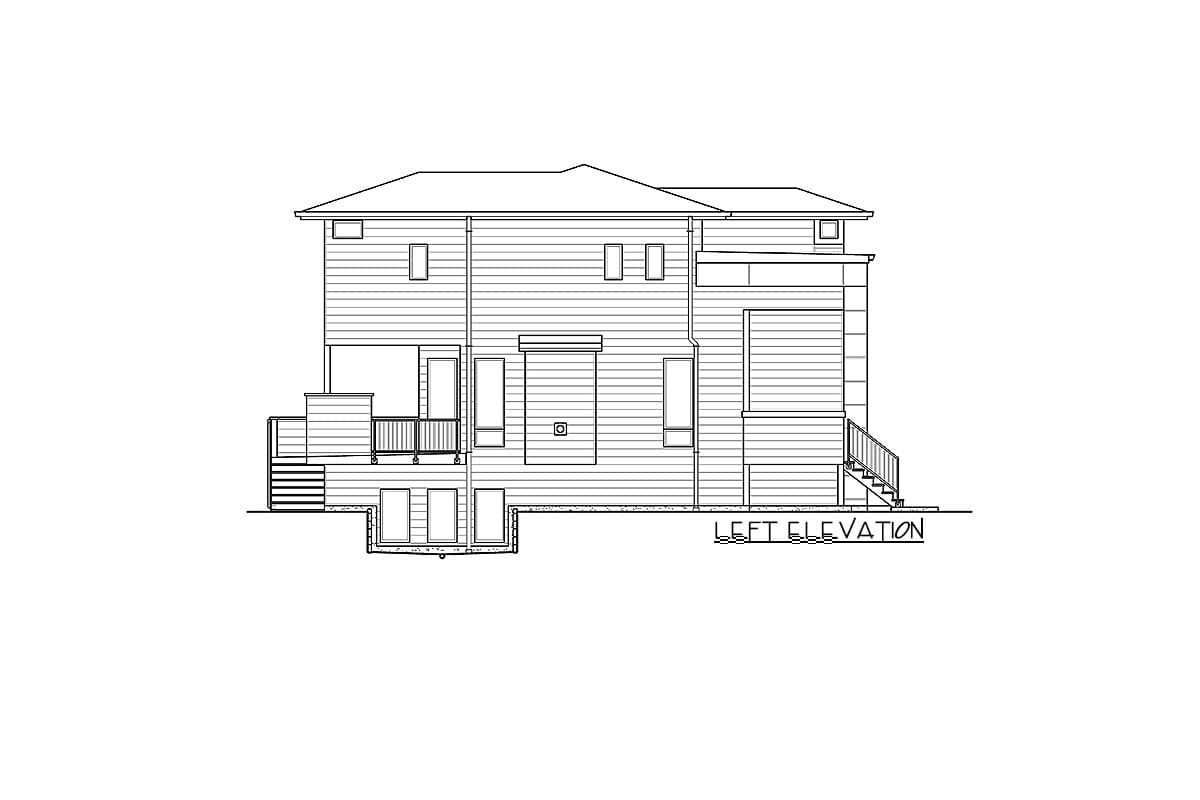 Plan 23709JD: Contemporary House Plan for a Sloping Lot - 2861 Sq Ft - Image #29 - Contemporary, Modern, Northwest