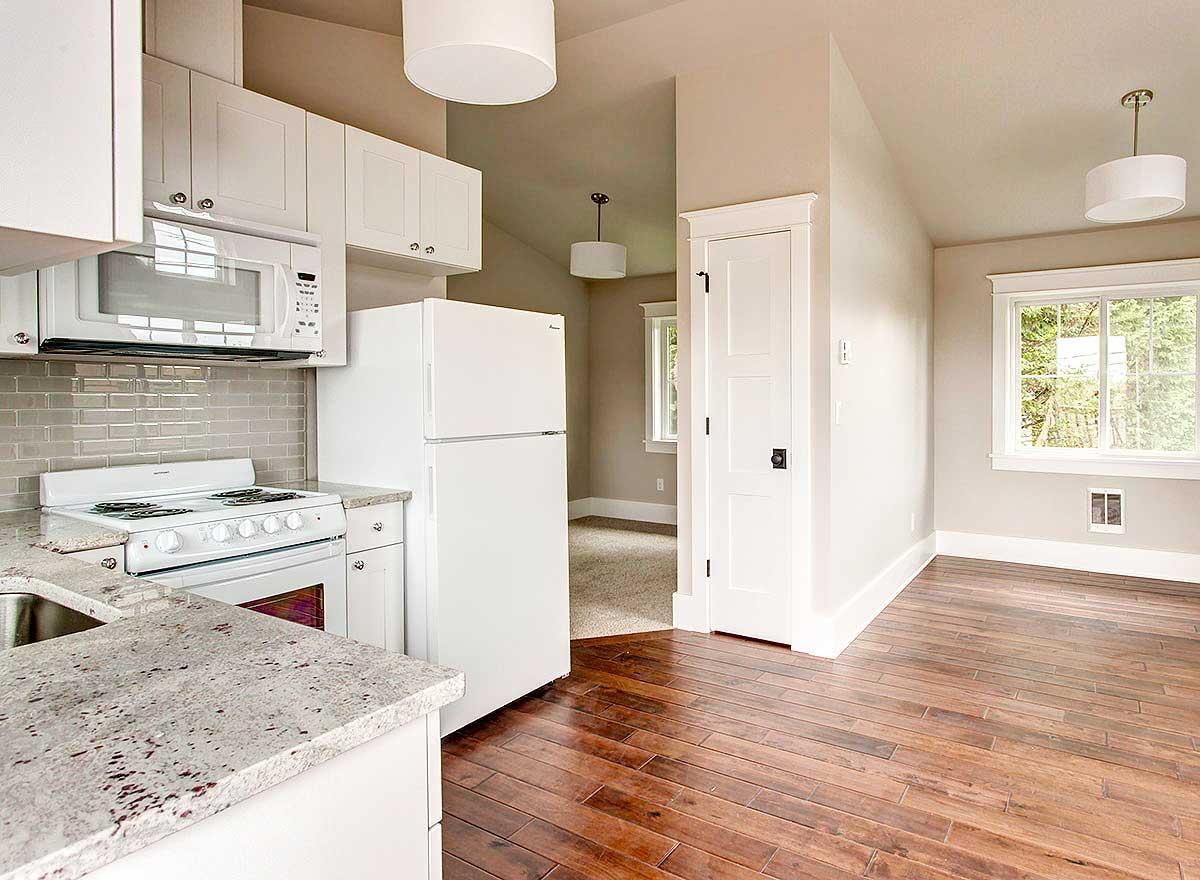 Plan 23710JD: One Bed ADU Apartment Plan - Image #4 - Carriage, Craftsman, Northwest