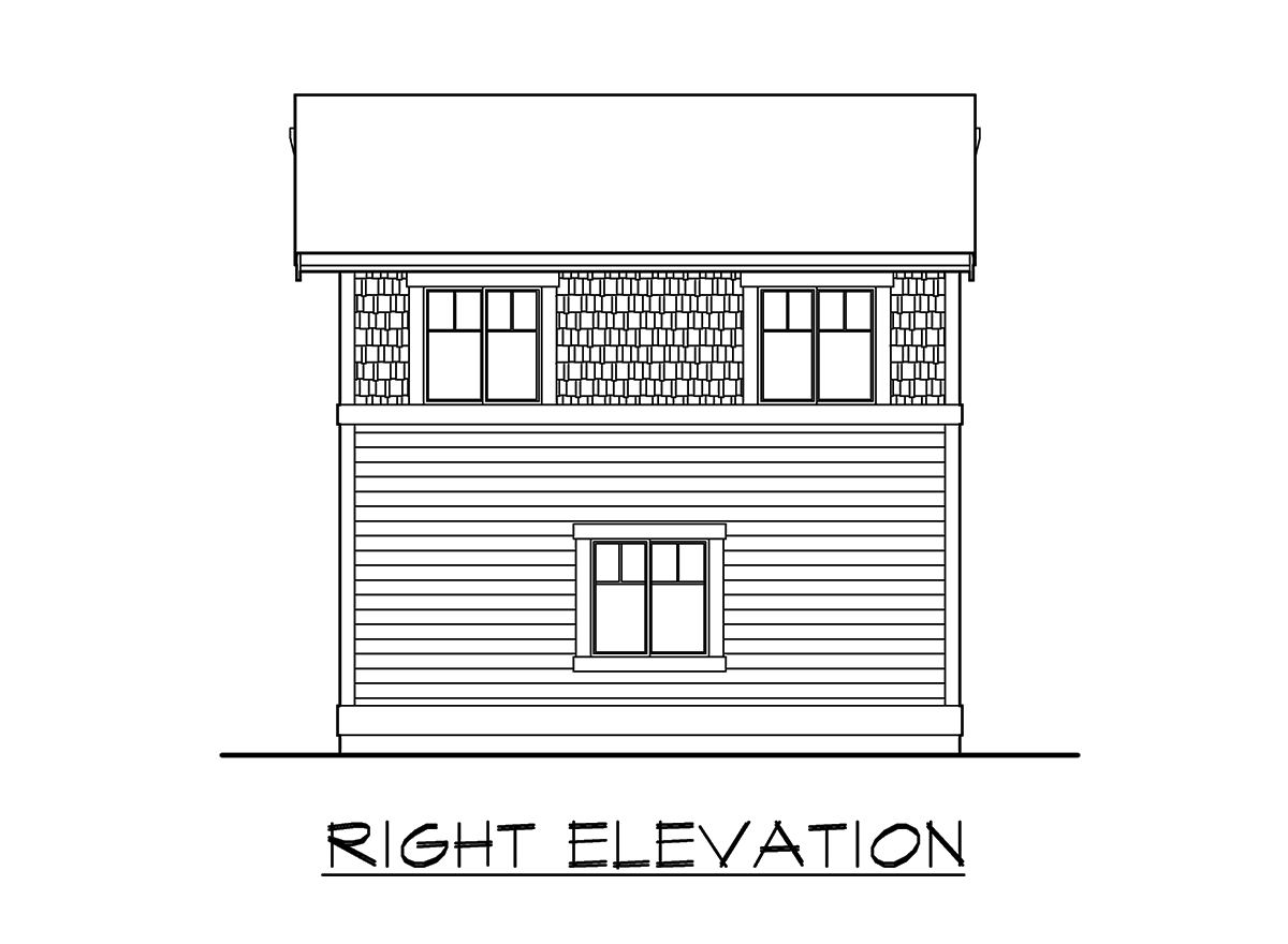 Plan 23708JD: One Bed Carriage House Plan - Image #9 - Carriage