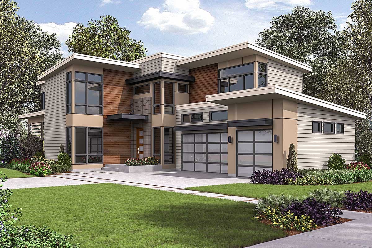 Plan 23713JD: Spacious Contemporary House Plan - Image #46 - Contemporary, Modern, Northwest
