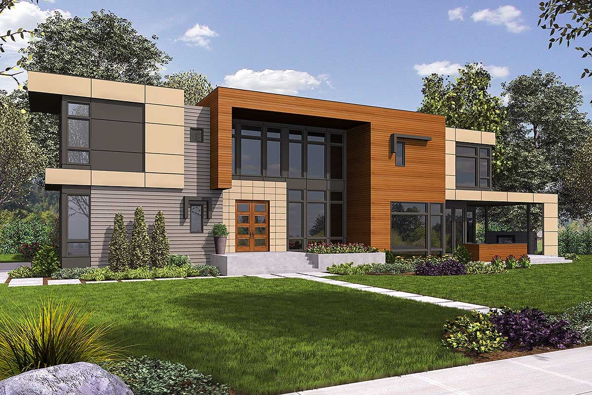 Plan 23712JD: Spacious Contemporary House Plan - Image #25 - Contemporary, Northwest