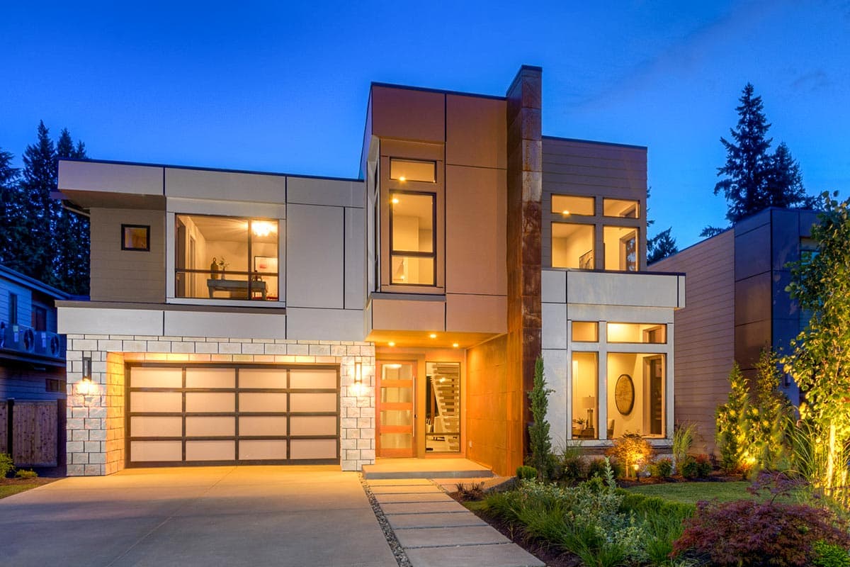 Plan 23714JD: Spacious Modern Home Plan with Private Den - Image #5 - Contemporary, Modern