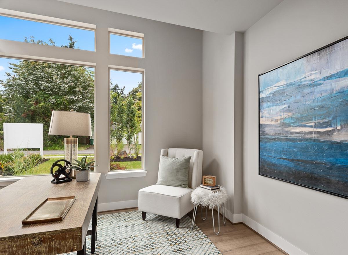 Plan 23714JD: Spacious Modern Home Plan with Private Den - Image #7 - Contemporary, Modern