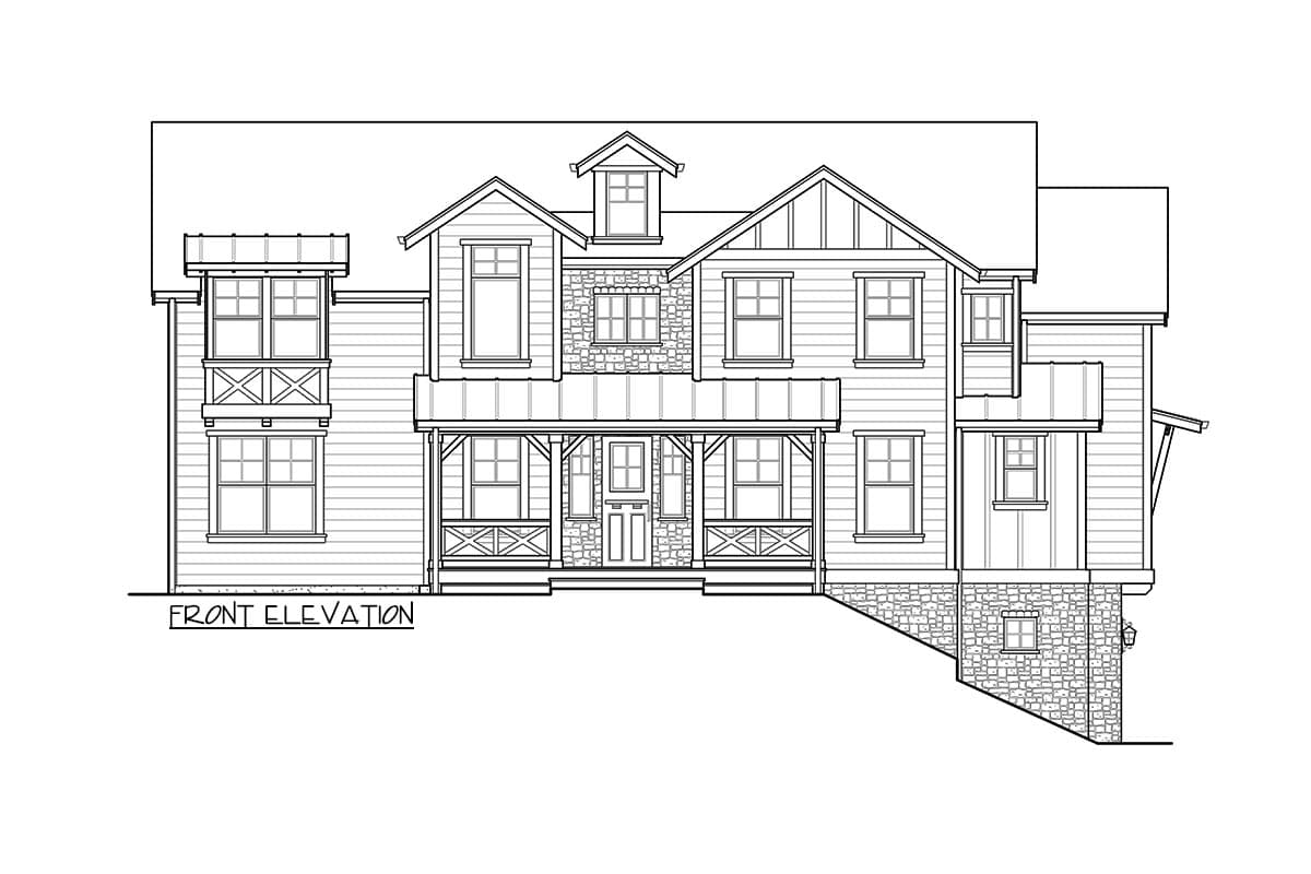 Plan 23715JD: Three Level Northwest House Plan with a Side-load Drive-under Garage - Image #8 - Contemporary, Country, Craftsman, Modern Farmhouse, New American, Northwest