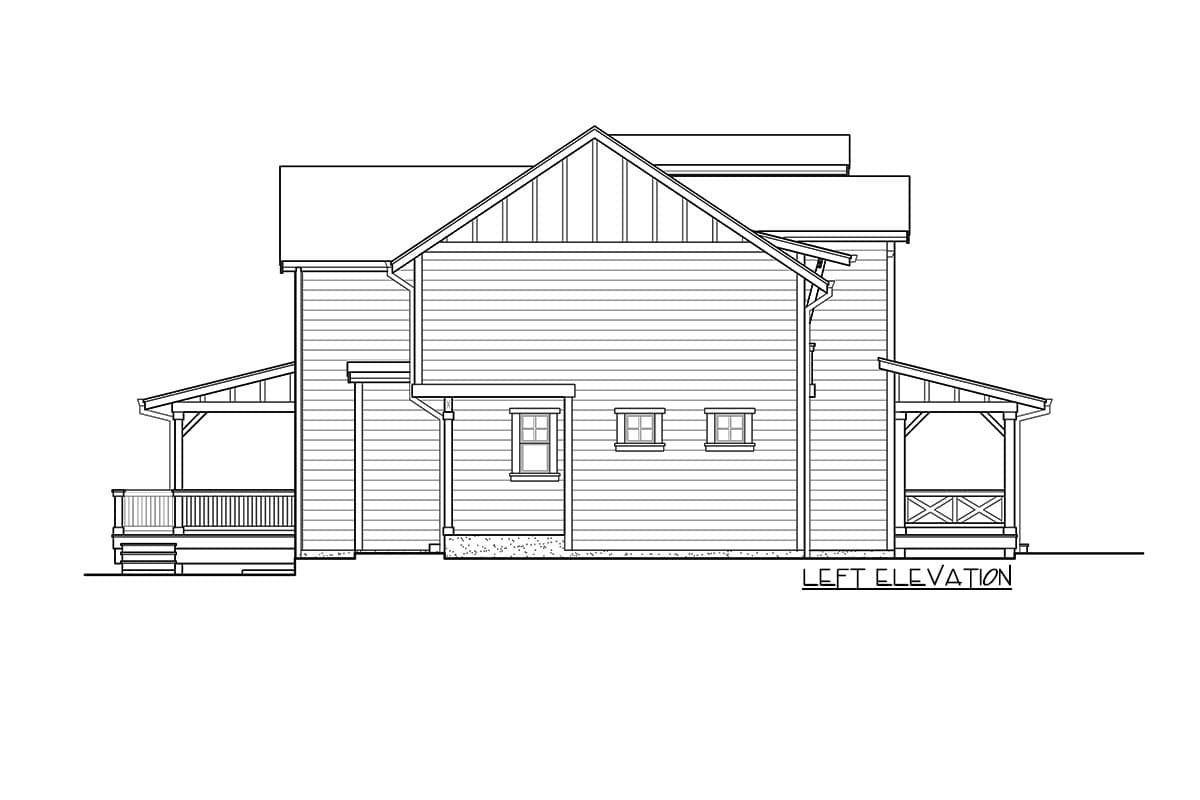 Plan 23715JD: Three Level Northwest House Plan with a Side-load Drive-under Garage - Image #9 - Contemporary, Country, Craftsman, Modern Farmhouse, New American, Northwest
