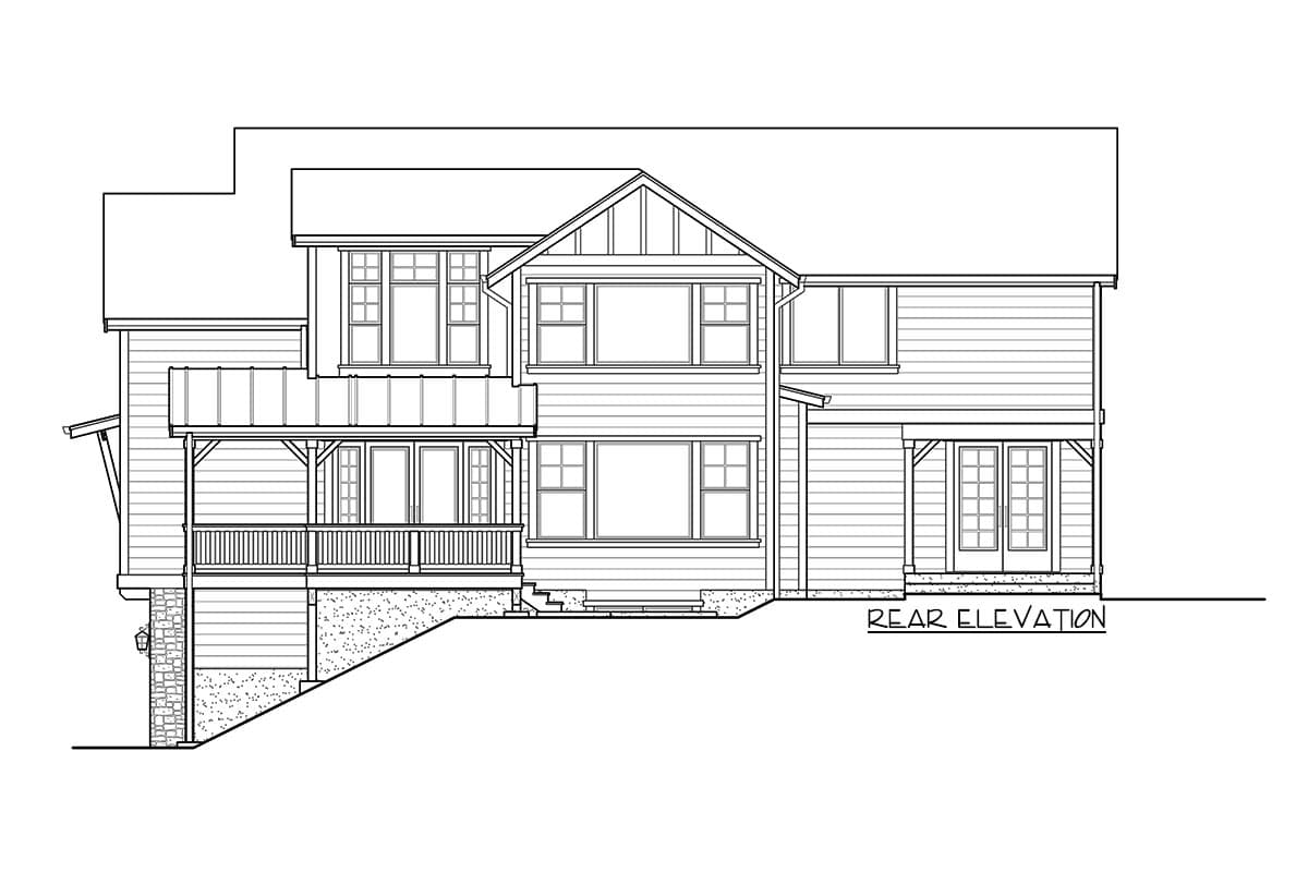 Plan 23715JD: Three Level Northwest House Plan with a Side-load Drive-under Garage - Image #10 - Contemporary, Country, Craftsman, Modern Farmhouse, New American, Northwest