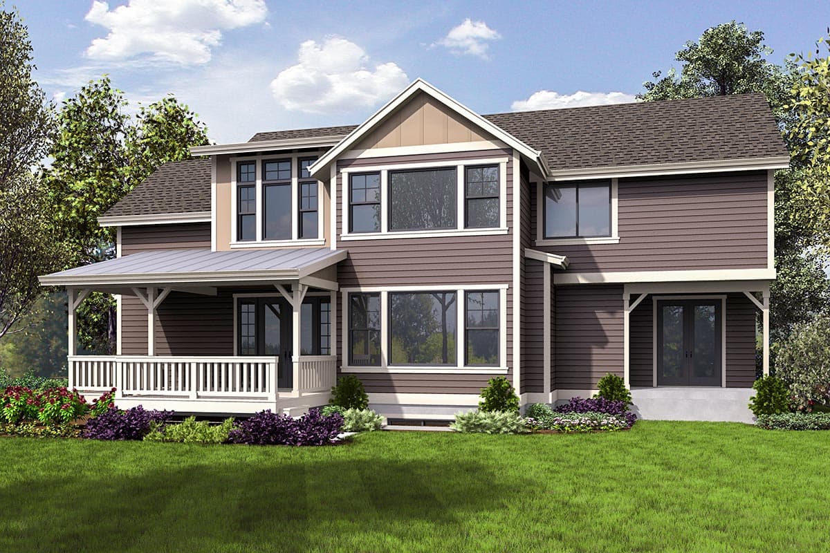 Plan 23715JD: Three Level Northwest House Plan with a Side-load Drive-under Garage - Image #7 - Contemporary, Country, Craftsman, Modern Farmhouse, New American, Northwest
