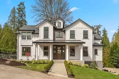 Three Level Northwest House Plan with a Side-load Drive-under Garage
