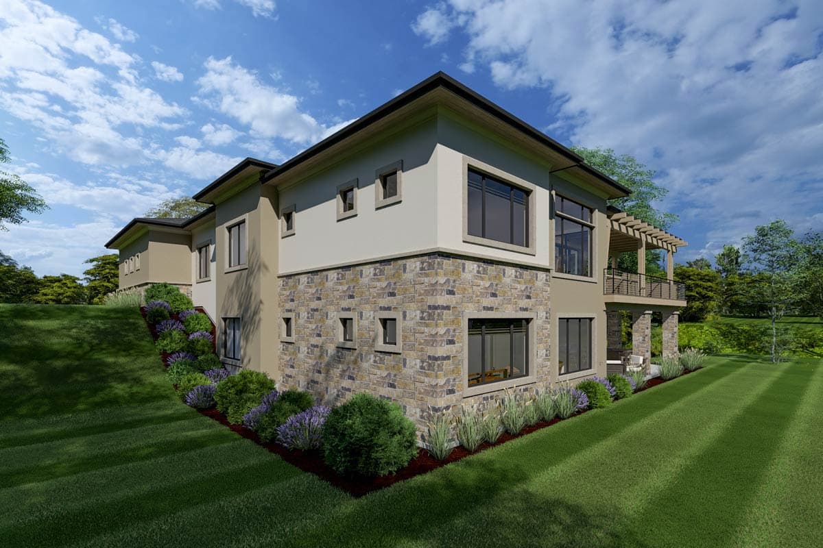 Plan 64447SC: 4 Bed Modern Prairie with Unique 3-Car Garage - Image #9 - Modern, Northwest, Prairie