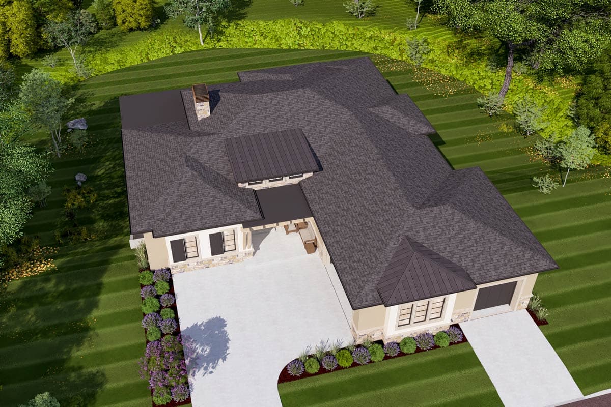 Plan 64447SC: 4 Bed Modern Prairie with Unique 3-Car Garage - Image #12 - Modern, Northwest, Prairie