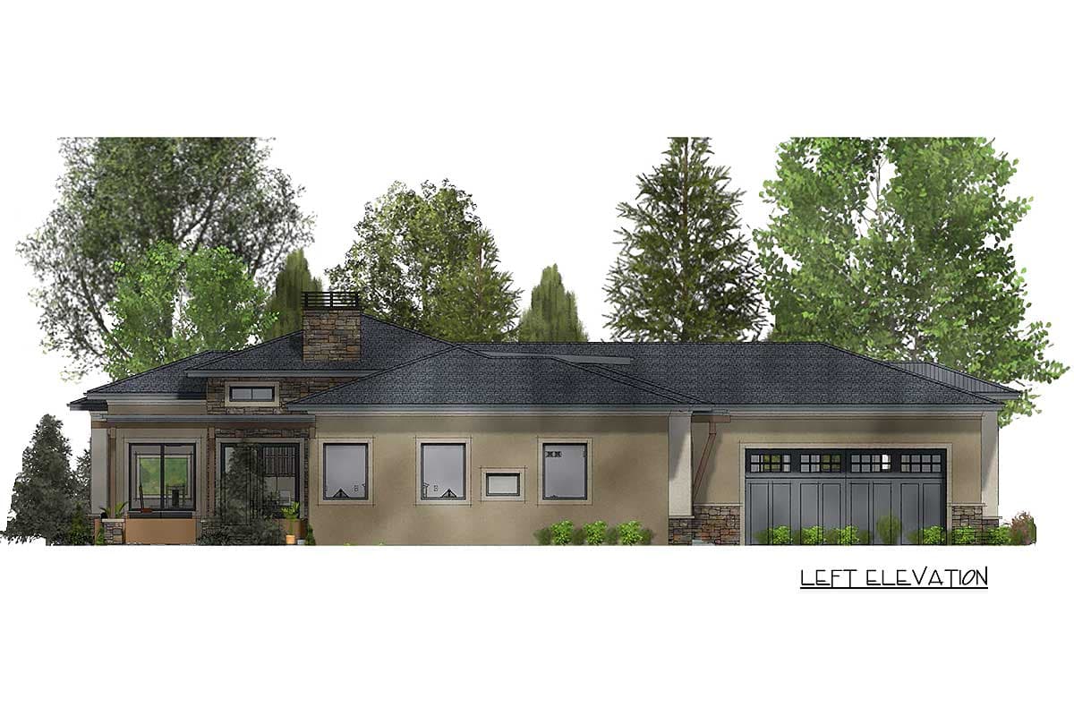 Plan 64447SC: 4 Bed Modern Prairie with Unique 3-Car Garage - Image #14 - Modern, Northwest, Prairie