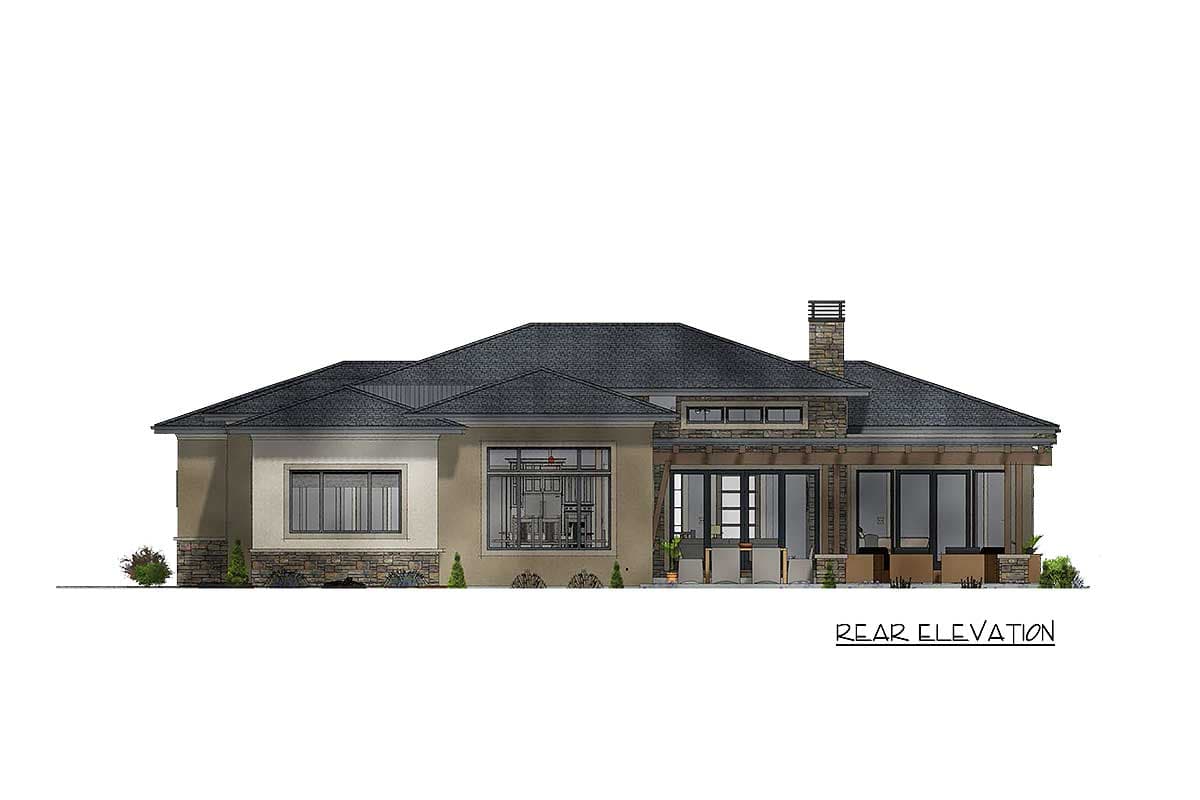 Plan 64447SC: 4 Bed Modern Prairie with Unique 3-Car Garage - Image #15 - Modern, Northwest, Prairie