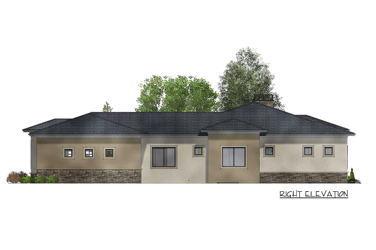Plan 64447SC: 4 Bed Modern Prairie with Unique 3-Car Garage - Image #16 - Modern, Northwest, Prairie