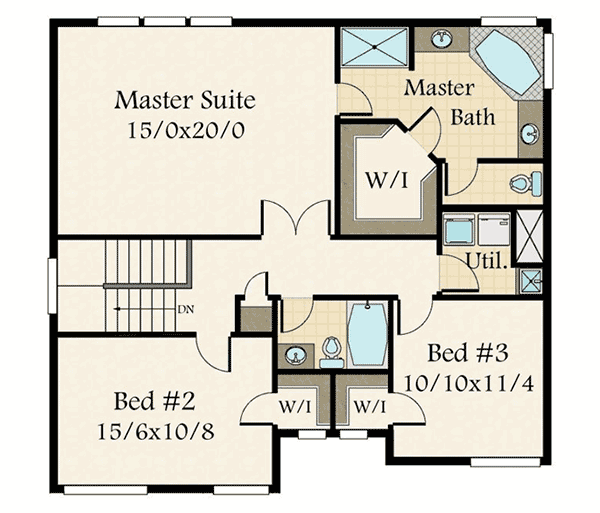 Plan 85207MS: Marvelous Modern - Floor Plan - 2nd Floor - Modern, Northwest