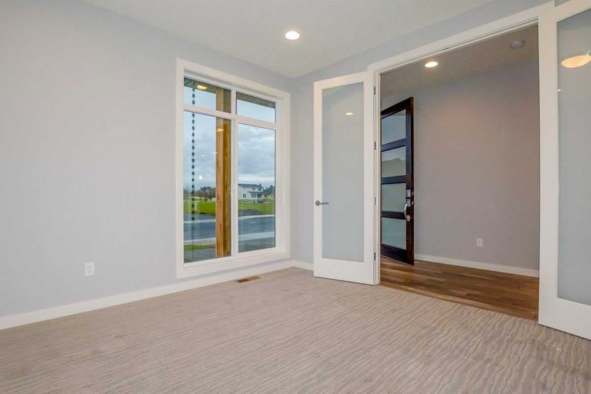 Plan 85208MS: Angular Modern House Plan with 3 Upstairs Bedrooms - Image #4 - Modern, Northwest