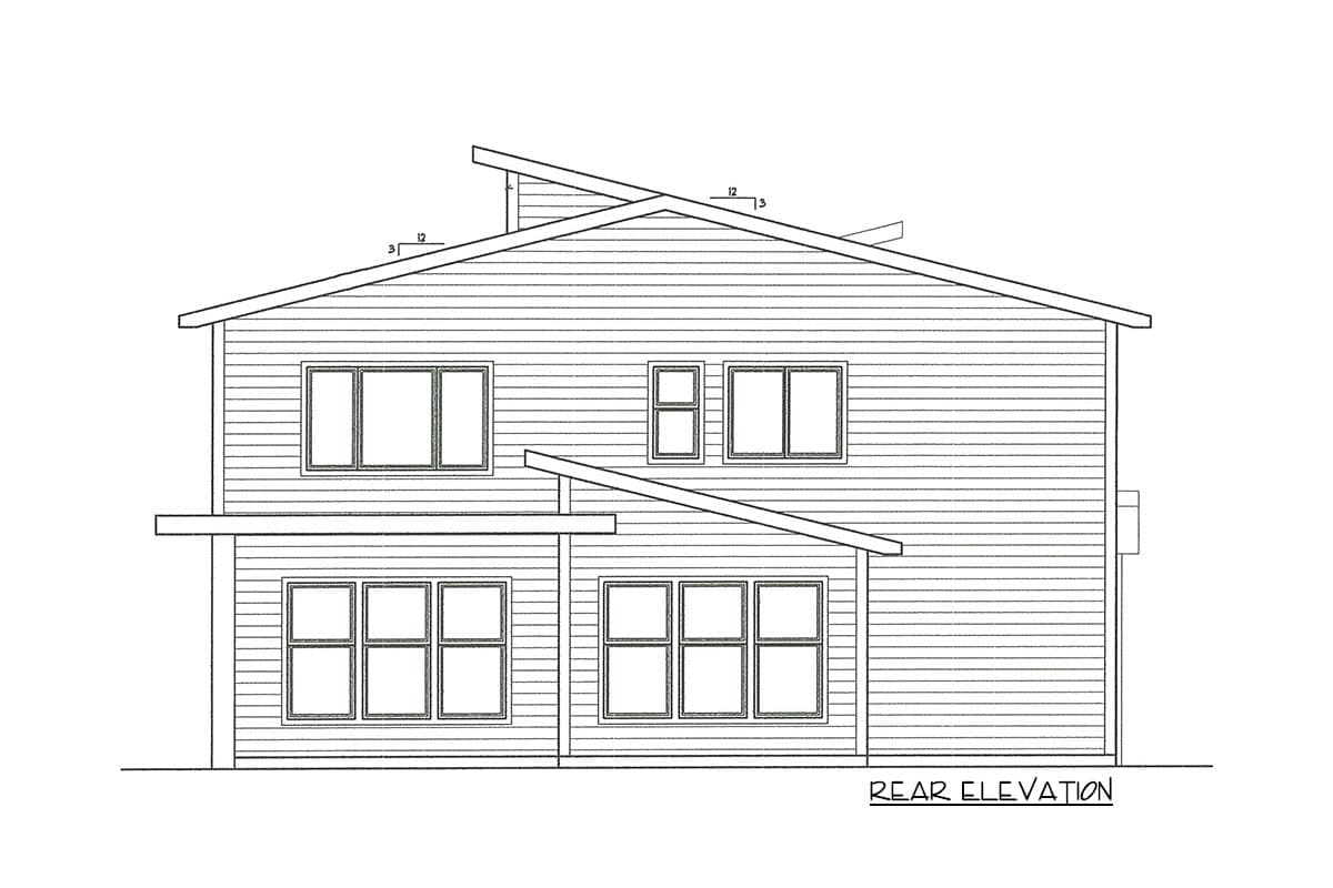 Plan 85208MS: Angular Modern House Plan with 3 Upstairs Bedrooms - Image #22 - Modern, Northwest