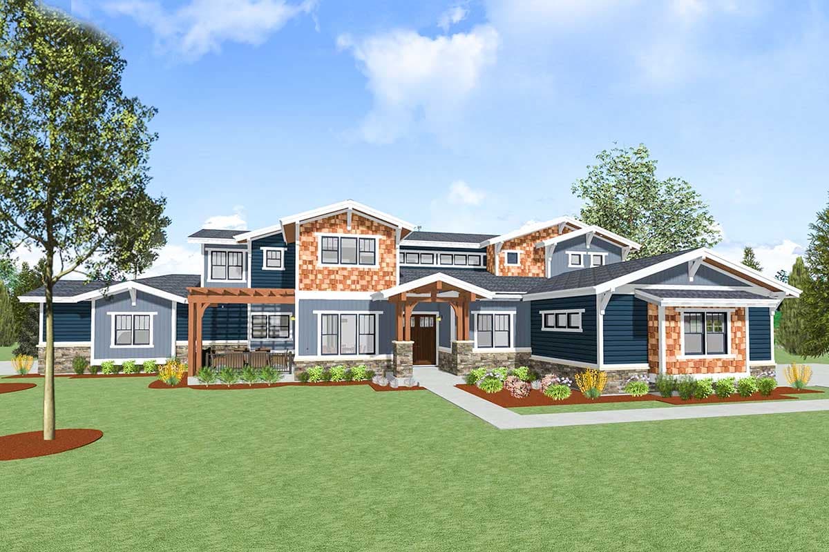 Plan 64451SC: Spacious Craftsman for a Large Family - Image #15 - Craftsman, Northwest