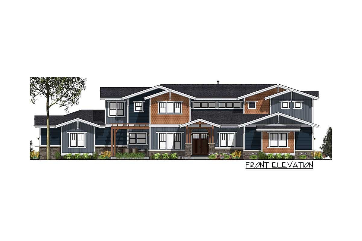 Plan 64451SC: Spacious Craftsman for a Large Family - Image #17 - Craftsman, Northwest