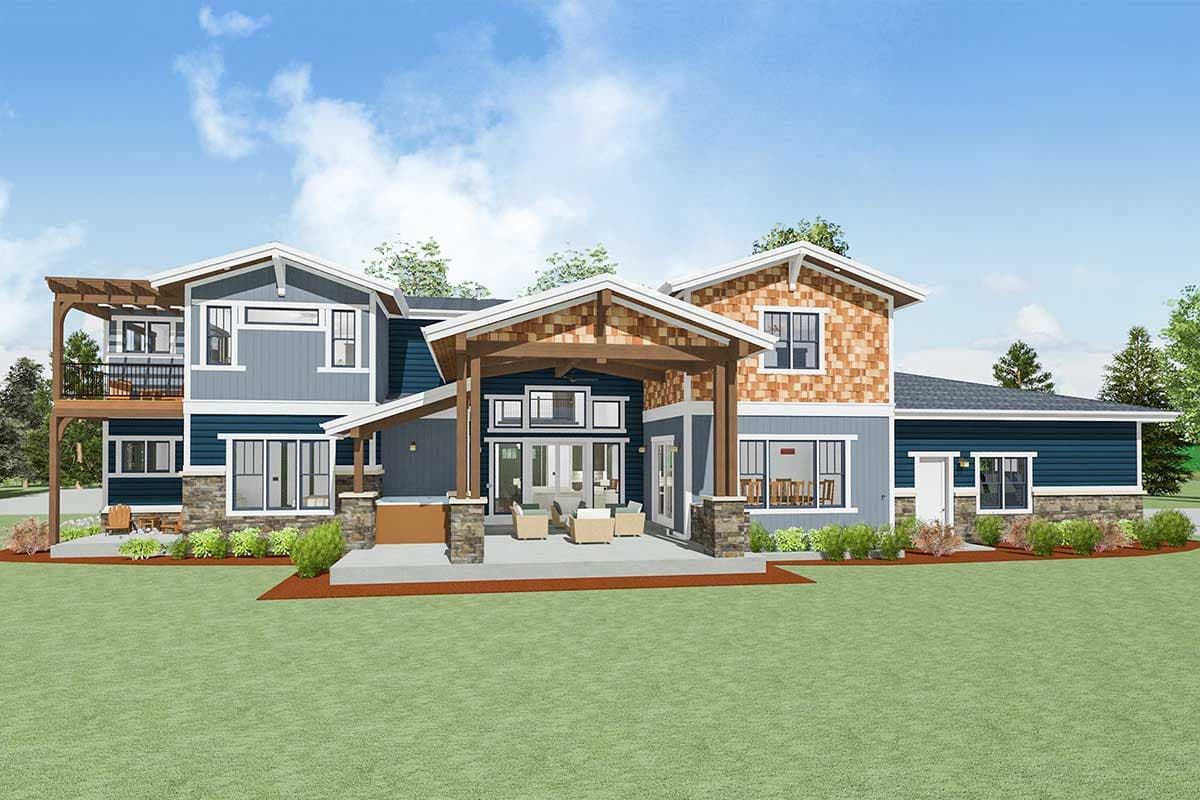 Plan 64451SC: Spacious Craftsman for a Large Family - Image #16 - Craftsman, Northwest