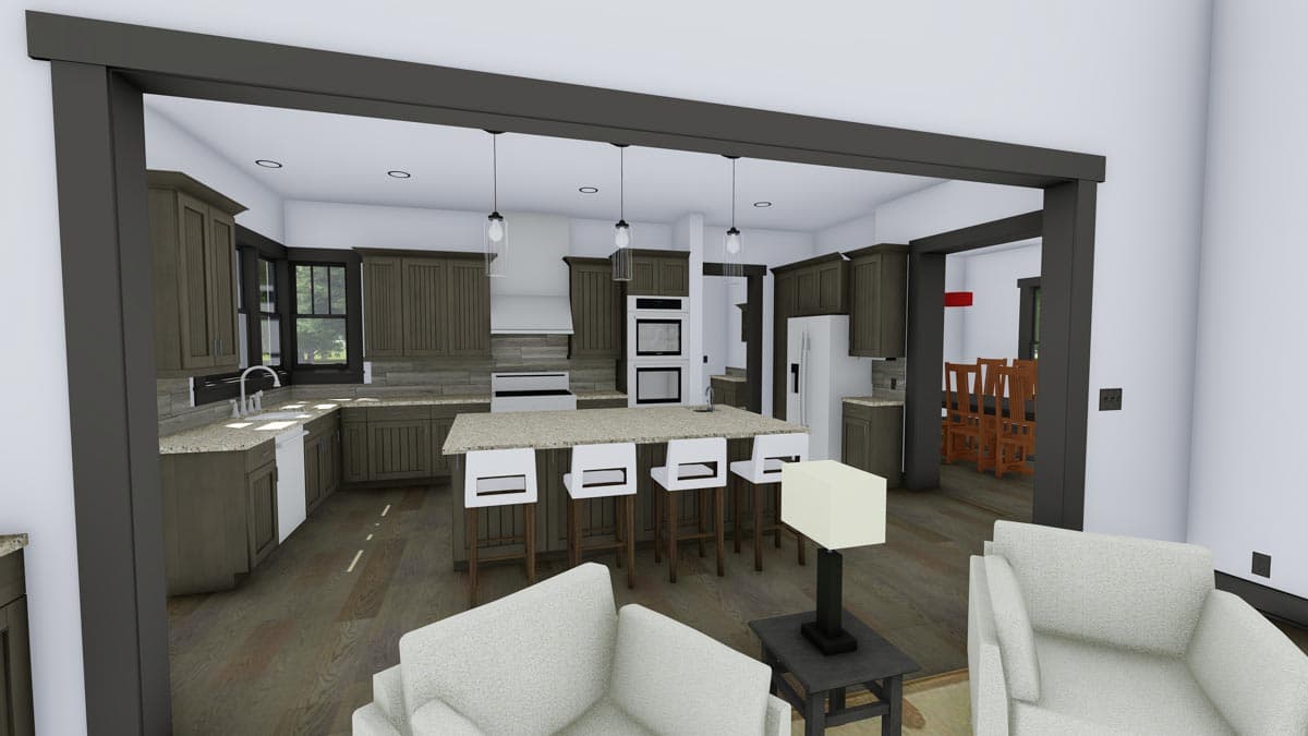 Plan 64451SC: Spacious Craftsman for a Large Family - Image #11 - Craftsman, Northwest